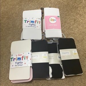 Set of Girls Tights (sizes from 4x,5x, and 6x)